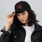 "Embroidered Trucker Cap, Front View"